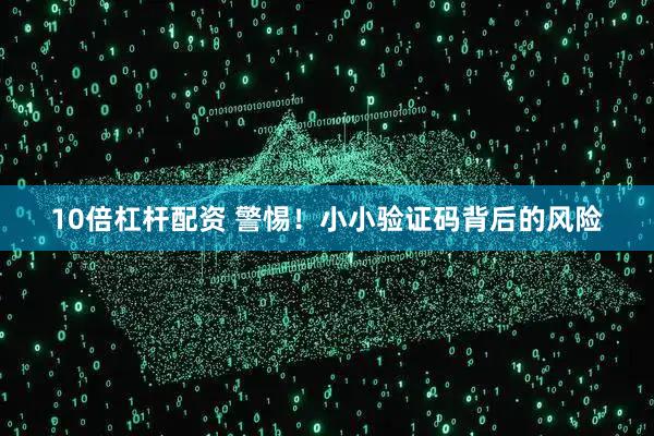 10倍杠杆配资 警惕！小小验证码背后的风险
